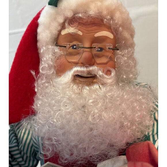 Holiday Creations Animated Santa 1994 Painting Lighted 1994 READ - Picture 7 of 15